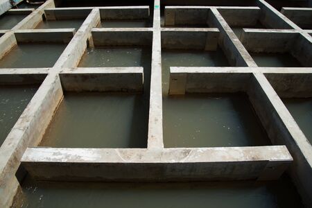 Water treatment process and Water treatment plants of the Waterworks in Thailand.の写真素材