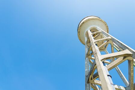 Tank of Water Treatment Plant Water and blue sky background.の写真素材