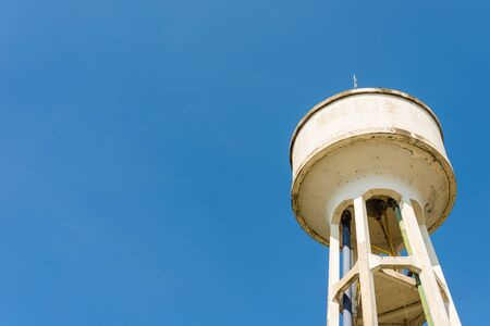 Tank of Water Treatment Plant Water and blue sky background.の写真素材
