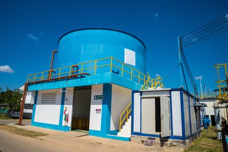 Water treatment process and Water treatment plants of the Waterworks in Thailand.の写真素材