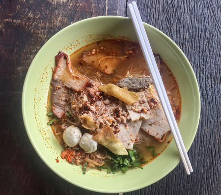 Thai noodles. Asian food, Thai food. delicious food.の写真素材
