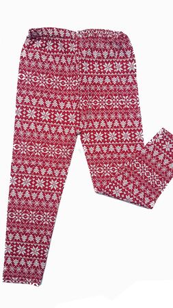 Baby Leggings Pants on white background, clothes for children.の写真素材