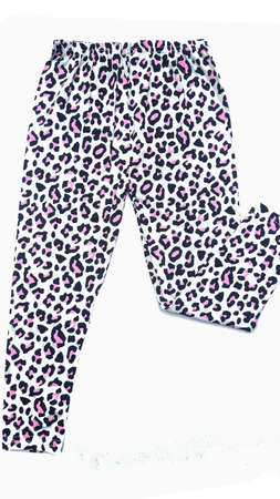 Baby Leggings Pants on white background, clothes for children.の写真素材