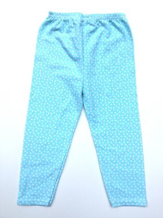 Baby Leggings Pants on white background, clothes for children.の写真素材