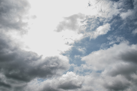 Clouds are going to the rain, cloudy and storm.の写真素材