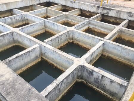 Water treatment process and Water treatment plants of the Waterworks in Thailand.の写真素材
