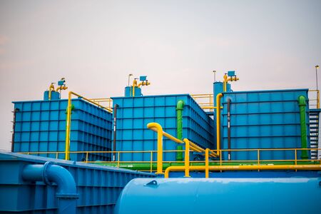 Water treatment process and Water treatment plants, Tank tower