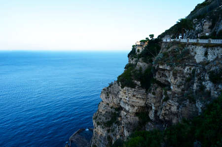 Amalfi coast in italy, italian town of amalfi, mediterranean town of amalfi, cloff town of amalfi in...