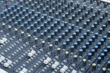 Buttons lighting and sound equipment