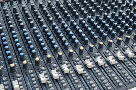 Buttons lighting and sound equipment