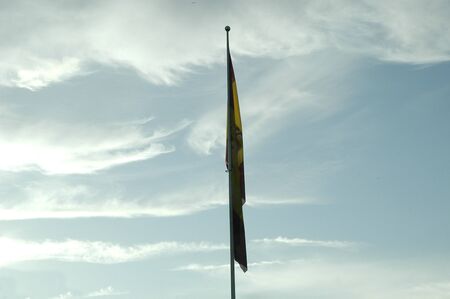 Mast flag of Spainの写真素材