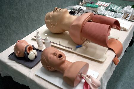 Dummies for robotics simulation clinicの写真素材