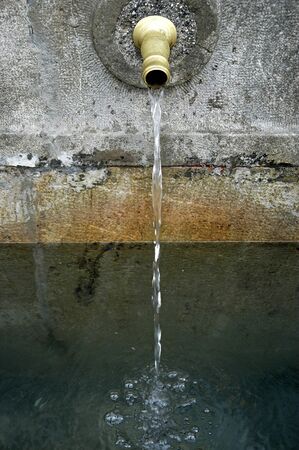 Jet of water in a fountain