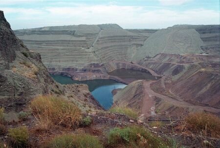 IRON MINE, AND ABANDONED IN ALQUIFE (GRANADA)の写真素材
