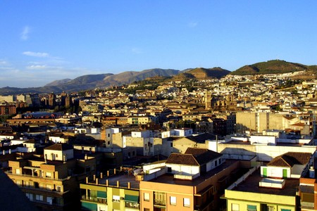 Aerial view of Granadaの写真素材