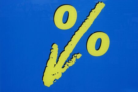AS SYMBOL OF PERCENT (%) IN MISSING の写真素材