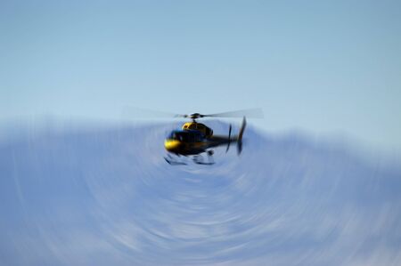 Abstract photo of helicopter spinning moveの写真素材