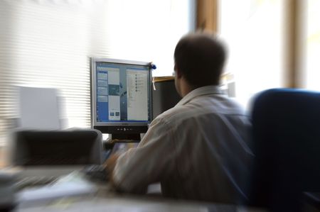 Officer working on your computer in the office