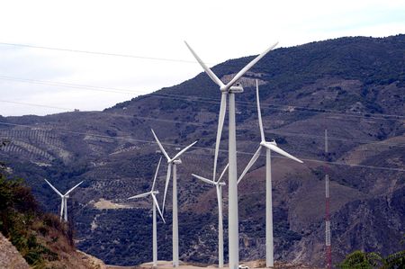 Central Lanjarón wind power in the province of Granada (Spain)