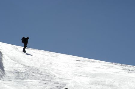 Mountaineering in the Sierra Nevadaの写真素材