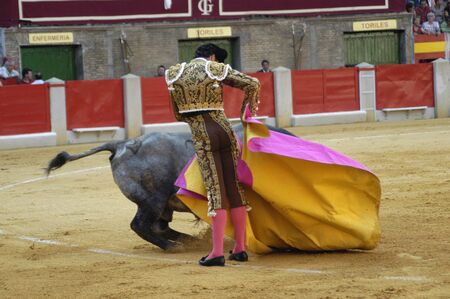 The bullfighter Matias Tejela in the bullfight held in Granada on 7 June 2007, at Feria de Corpusのeditorial素材