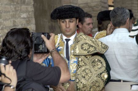 the bullfighter fran rivera in the bullfight held in granada on 6 june 2007, at feria de corpusのeditorial素材