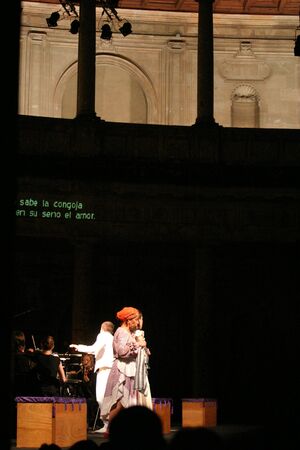 2007/06/21- Granada, Spain - Opera of the Caliph of Baghdad in the palace of Charles V of Granada International Festival of Music and Dance.のeditorial素材