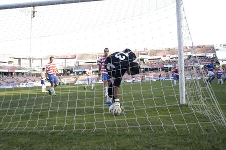 2007/09/02-Granada - Spain - Football game between the Granada CF and Ecijaのeditorial素材