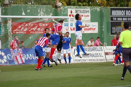 2007/02/12- Baza - Granada - Spain - Football game between Baza and Linaresのeditorial素材