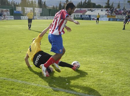 2007/09/23- Baza - Granada - Spain - Football game between Baza and Ceutaのeditorial素材