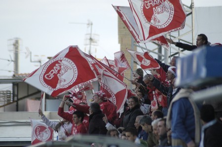 2007/12/16- granada - spain - football game between the granada 74 and the royal society のeditorial素材