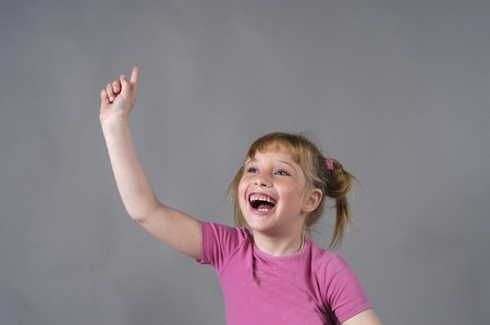 smiling girlの写真素材