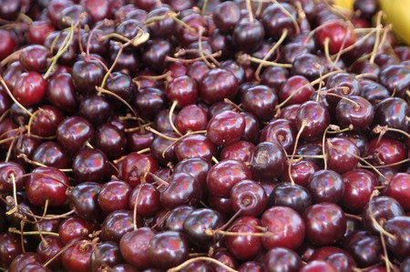 red cherriesの写真素材