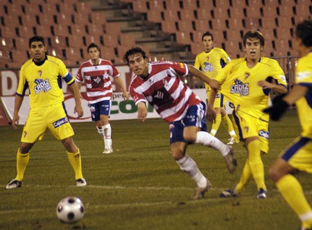 2008/12/04-Spain-Granada - Football game between the Granada CFand CÃ¡diz CF  in the city of Granada / Spain     のeditorial素材