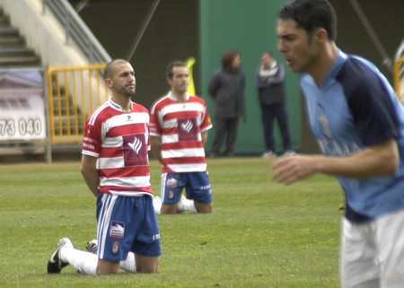 2009/01/25- Granada-Spain-Football game between the Granada CF and Melillaのeditorial素材