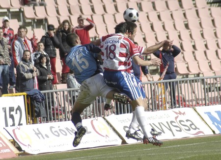 2009/01/25- Granada-Spain-Football game between the Granada CF and Melillaのeditorial素材