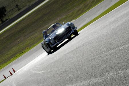 classic car race in the circuit of the city of Ronda, MÃ¡laga