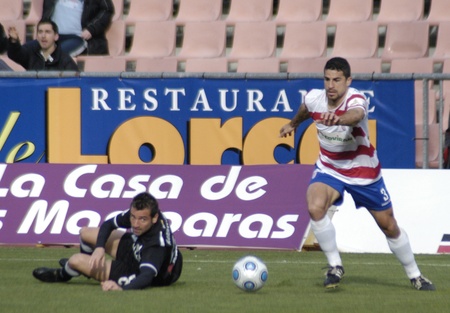 2010/02/14 - Granada - Spain-football game between the Granada and Ceutaのeditorial素材
