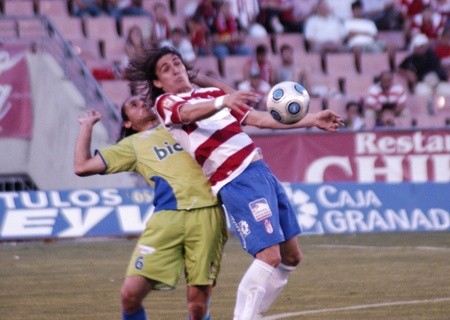 2010/06/06 - Granada - Spain - Football game between the Granada CF and Ponferradaのeditorial素材