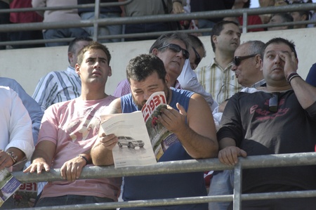 football match in the league ahead between granada cf and rayo vallecano 10/17/2010のeditorial素材