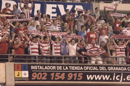 11/06/2011 - spain - granada - garnet between the football game and celta vigoのeditorial素材