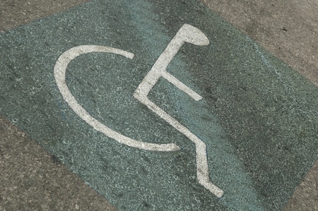 parking for the disabledの写真素材