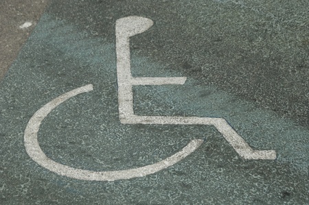 parking for the disabledの写真素材