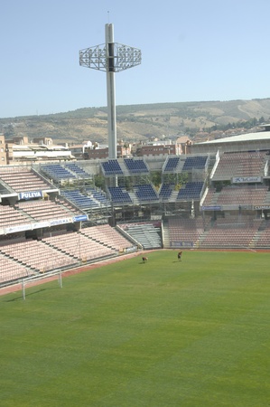 soccer stadium in grenada cÃ¡rmenes 08/24/2011のeditorial素材