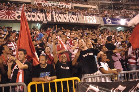 football game between the granada cf and real betis 27/08/2011のeditorial素材