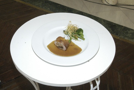 sample local cuisine with mushroom dishesの写真素材
