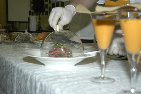 creative cooking with mushrooms and trufflesの写真素材