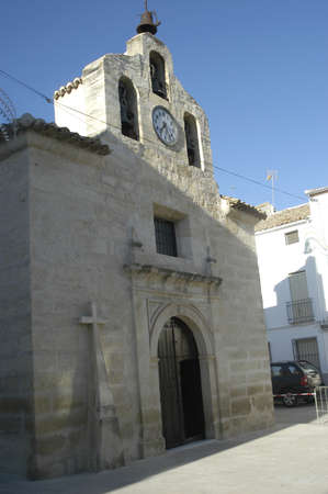 church in the town of carchel, in the province of jaenのeditorial素材