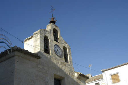 church in the town of carchel, in the province of jaenのeditorial素材