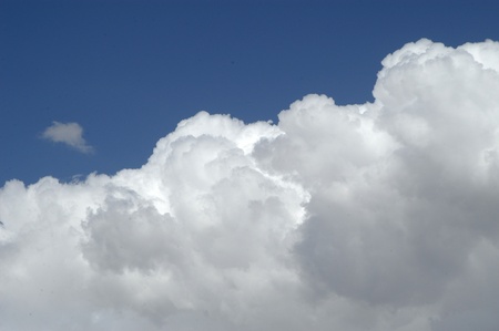 clouds of heaven with diurnal evolutionの写真素材